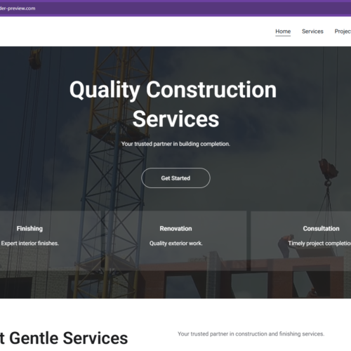 Construction Website